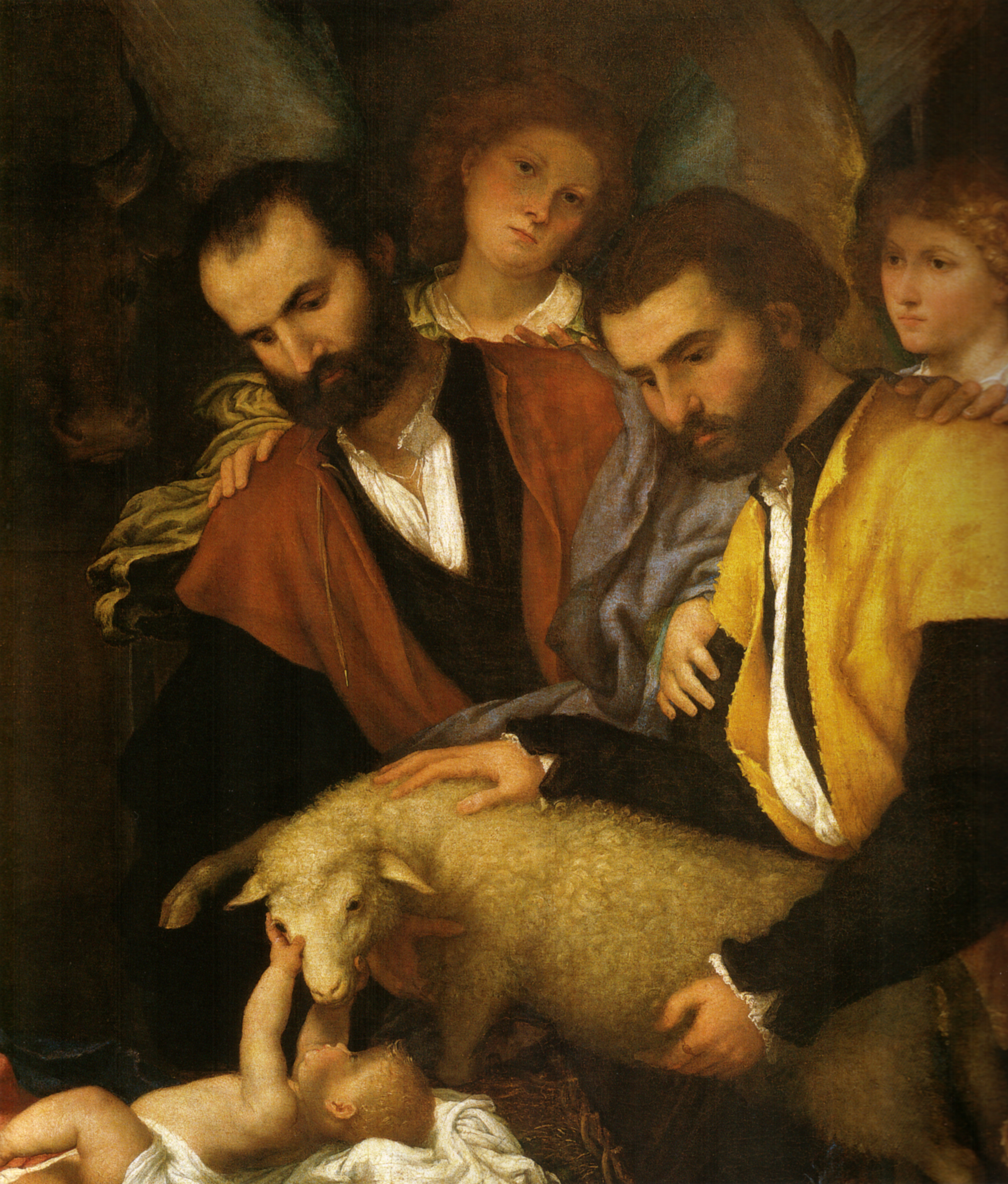 Lotto, adorazione dei pastori 03