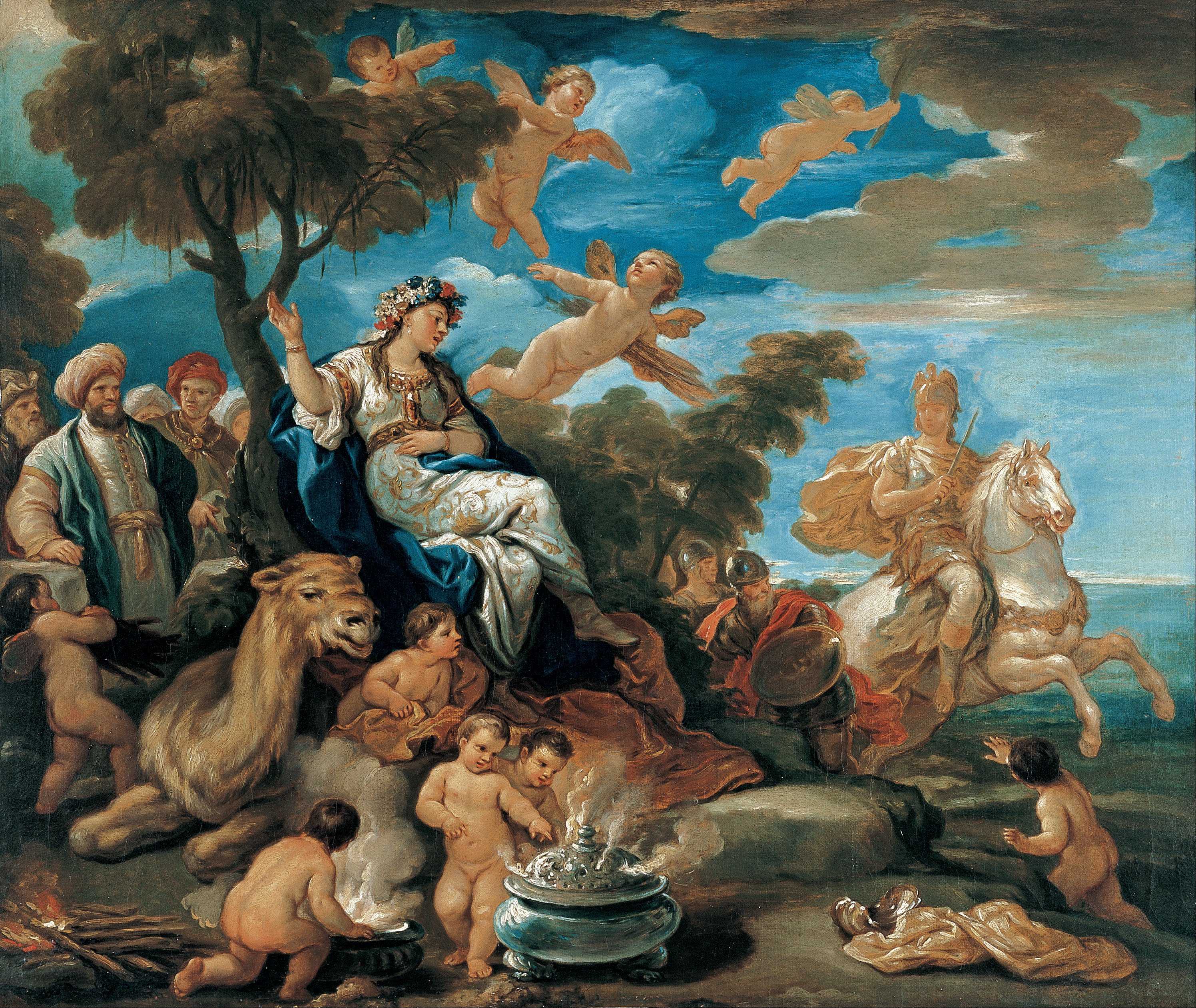 Luca Giordano, copies - Series of the Four Parts of the World. Asia - Google Art Project