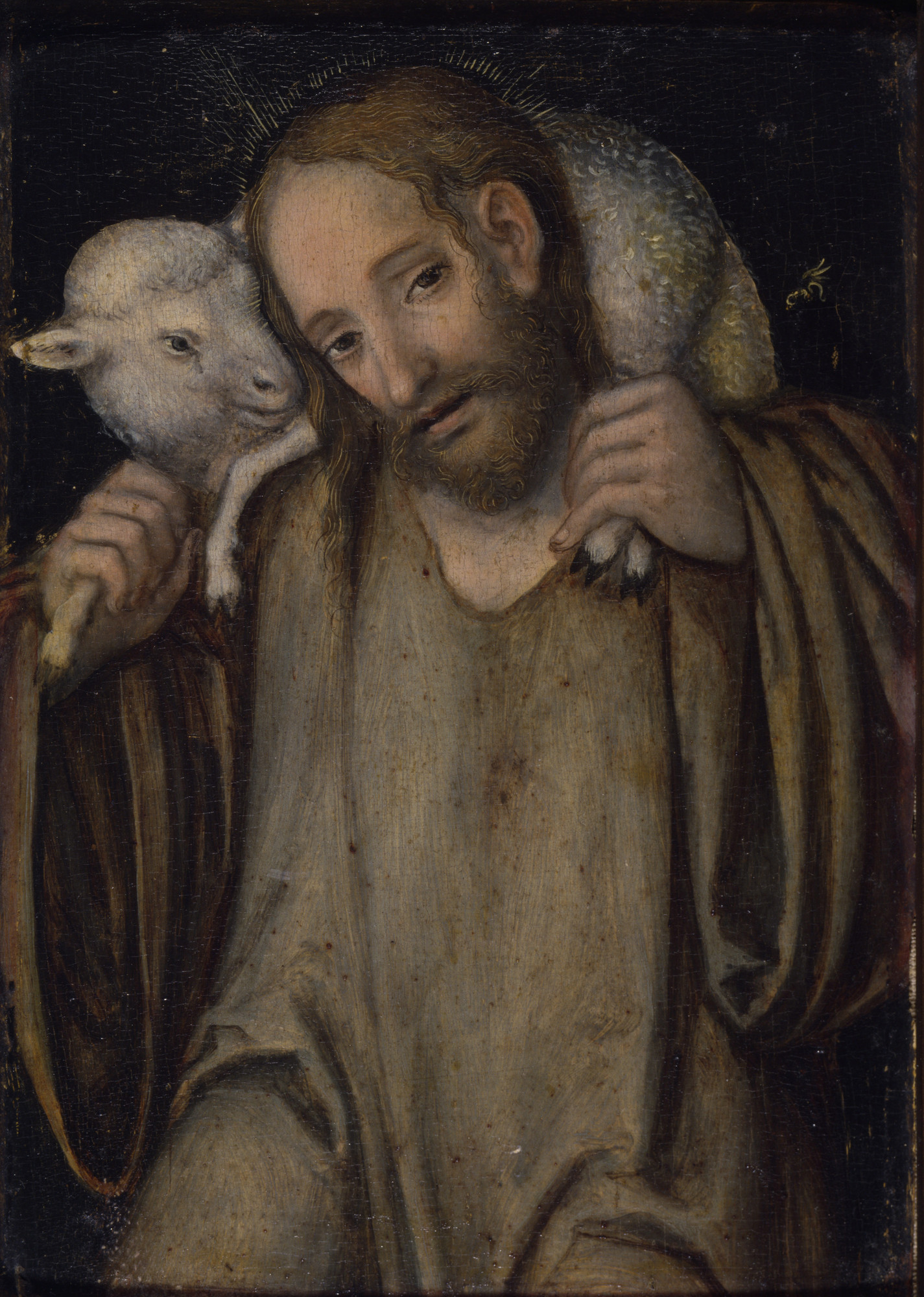 Lucas Cranach d.J. - Christus als guter Hirte (Angermuseum)