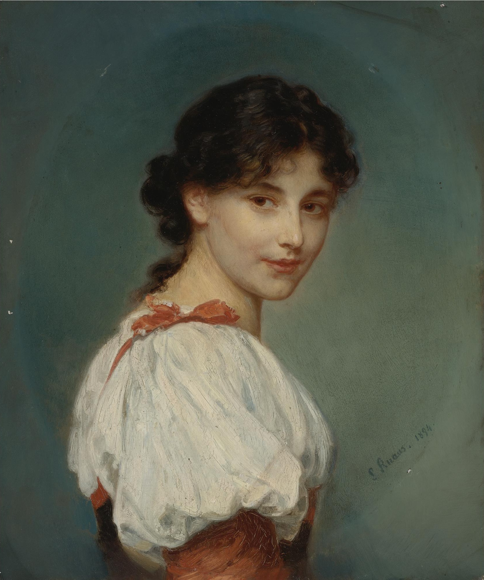 Ludwig Knaus - Italienisches Mädchen (1894)