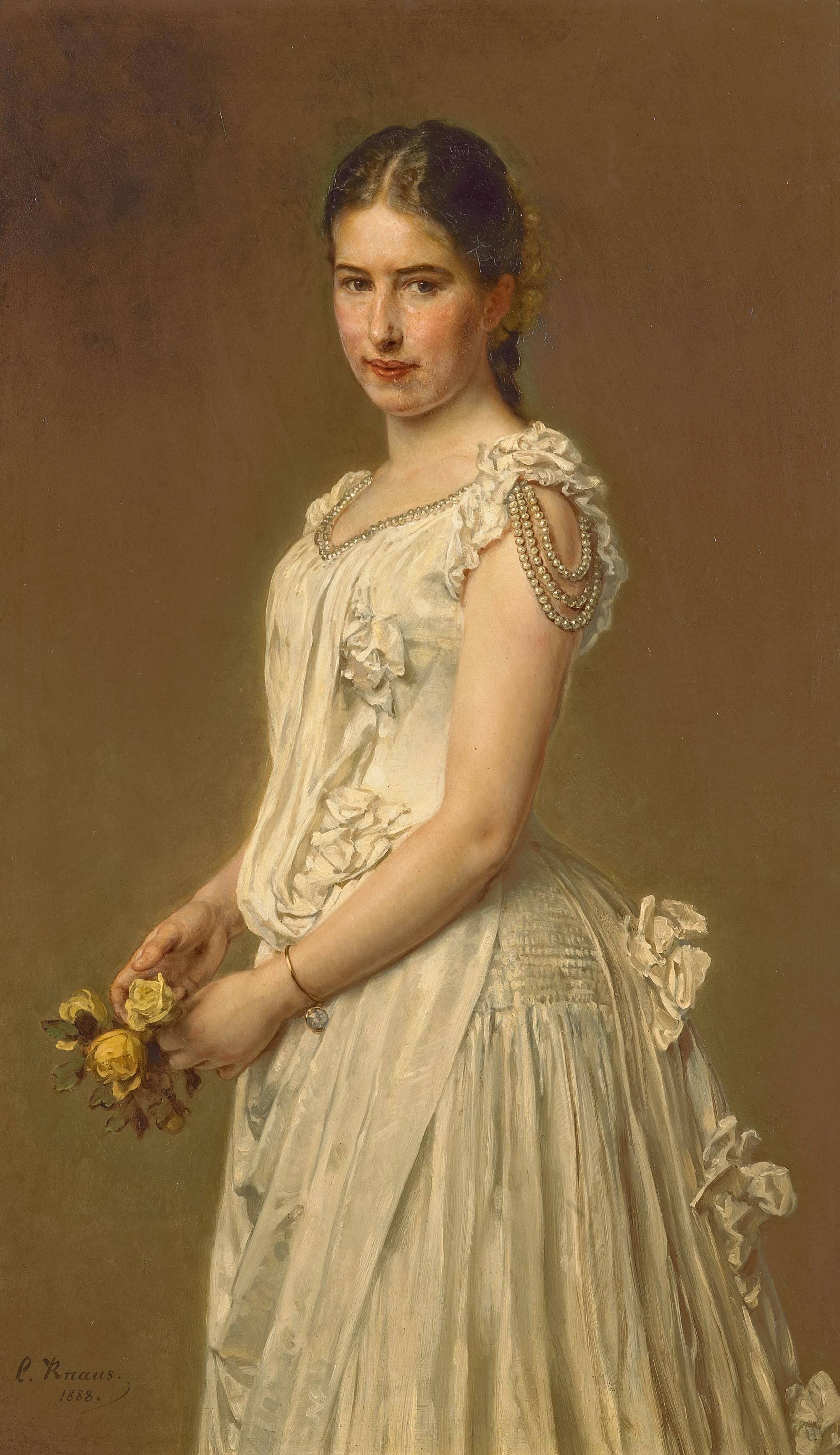Ludwig Knaus - Porträt der Tochter des Künstlers (1888)