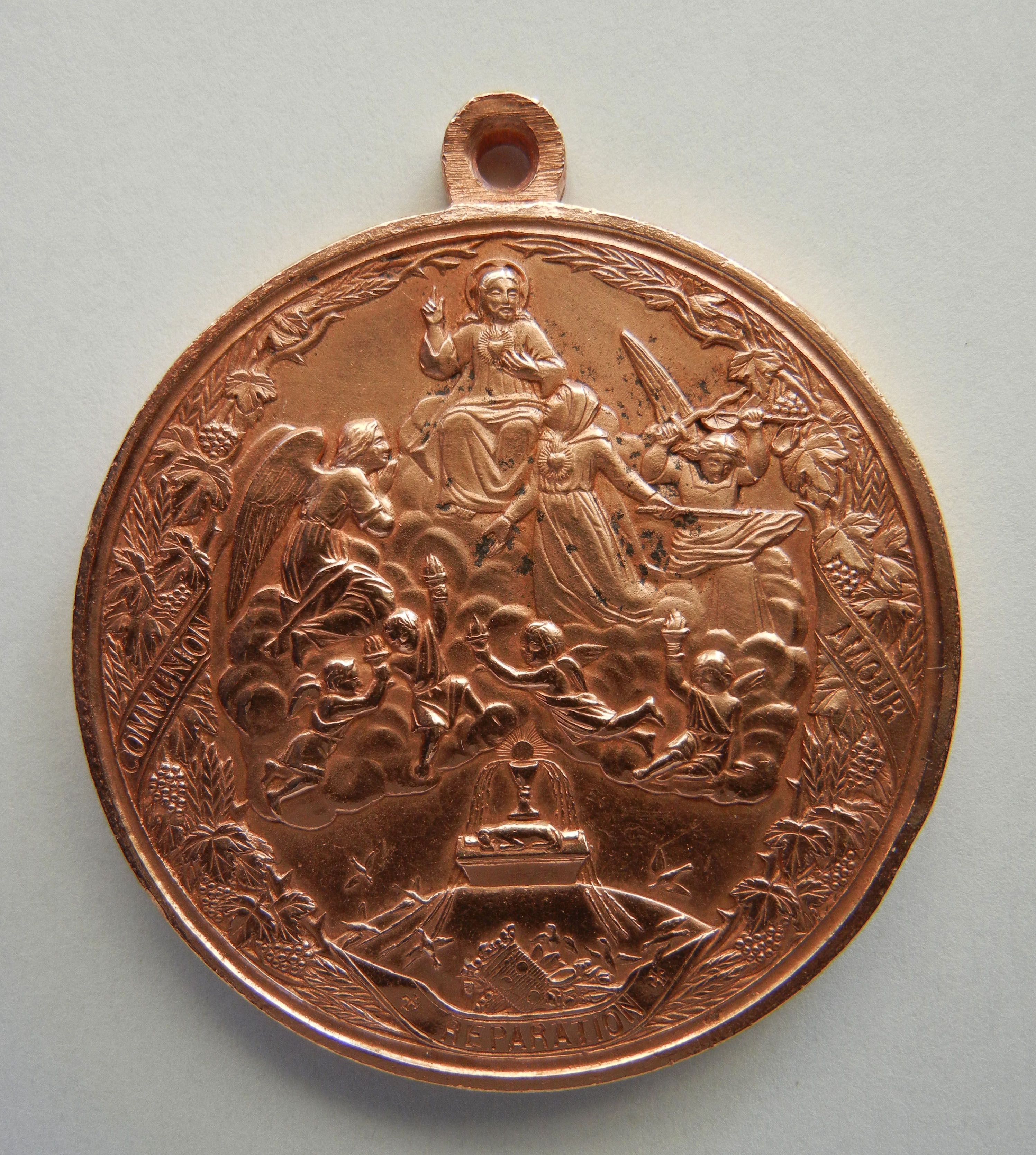 Médaille Bienheureuse Marguerite-Marie ALACOQUE 13 mai 1862 (1)