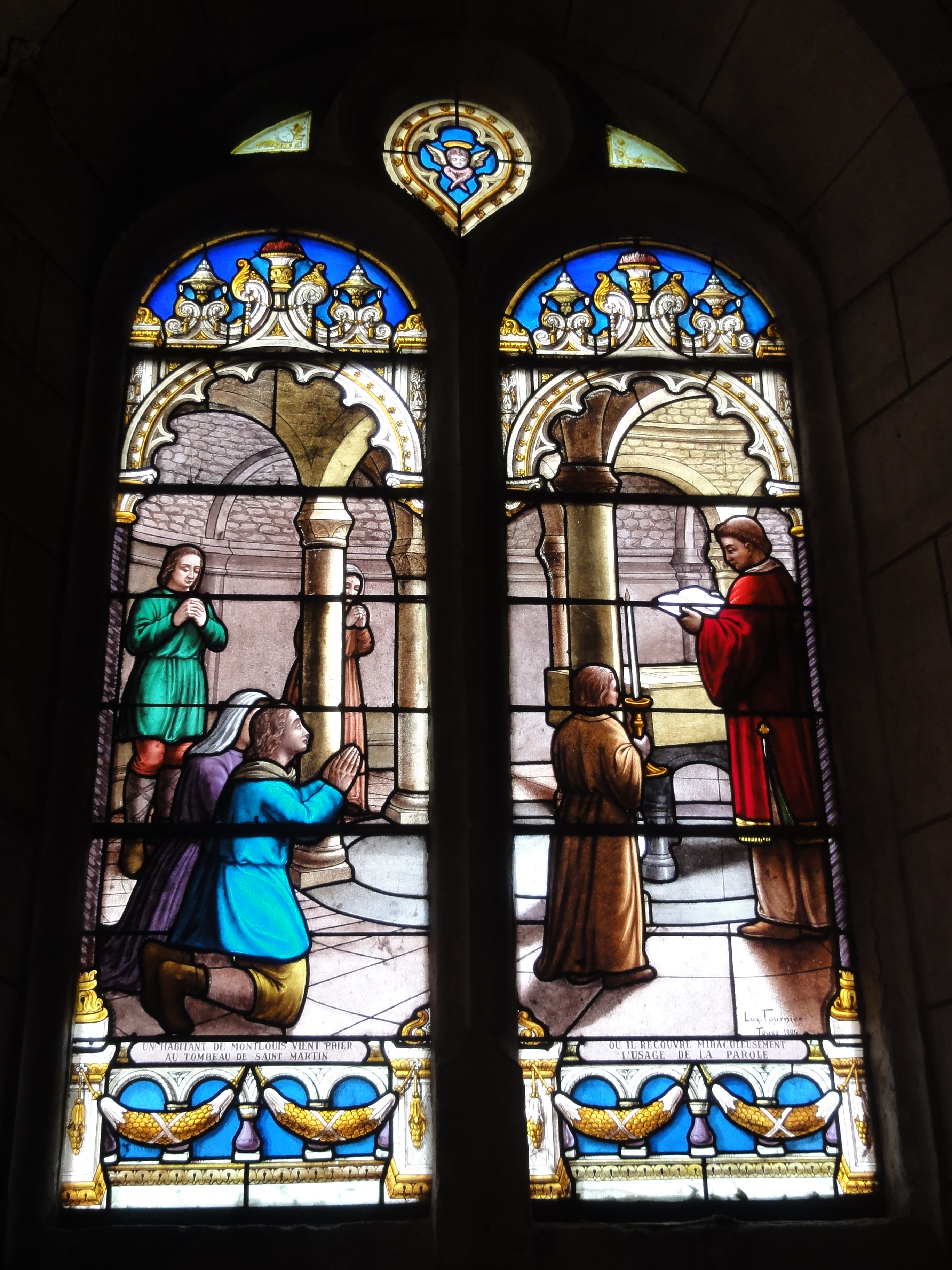 Montlouis-sur-Loire, église, vitrail 02