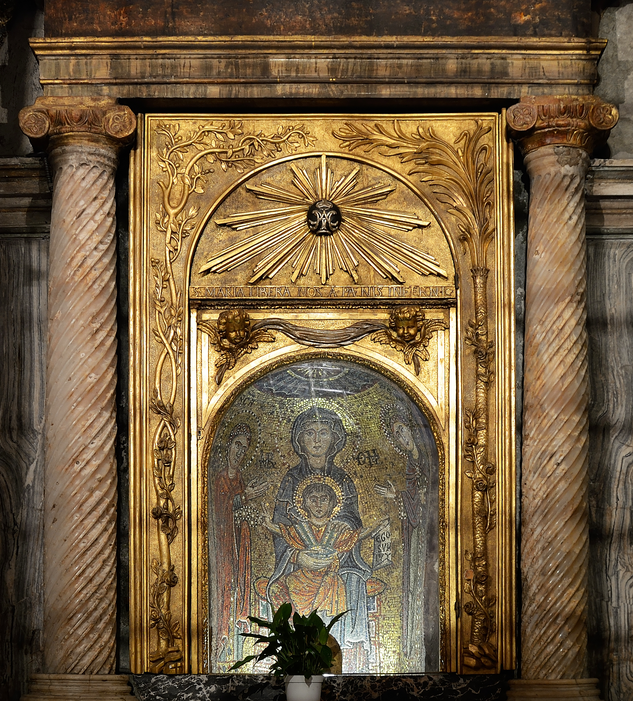 Mosaic of Madonna in Santa Prassede (Rome)