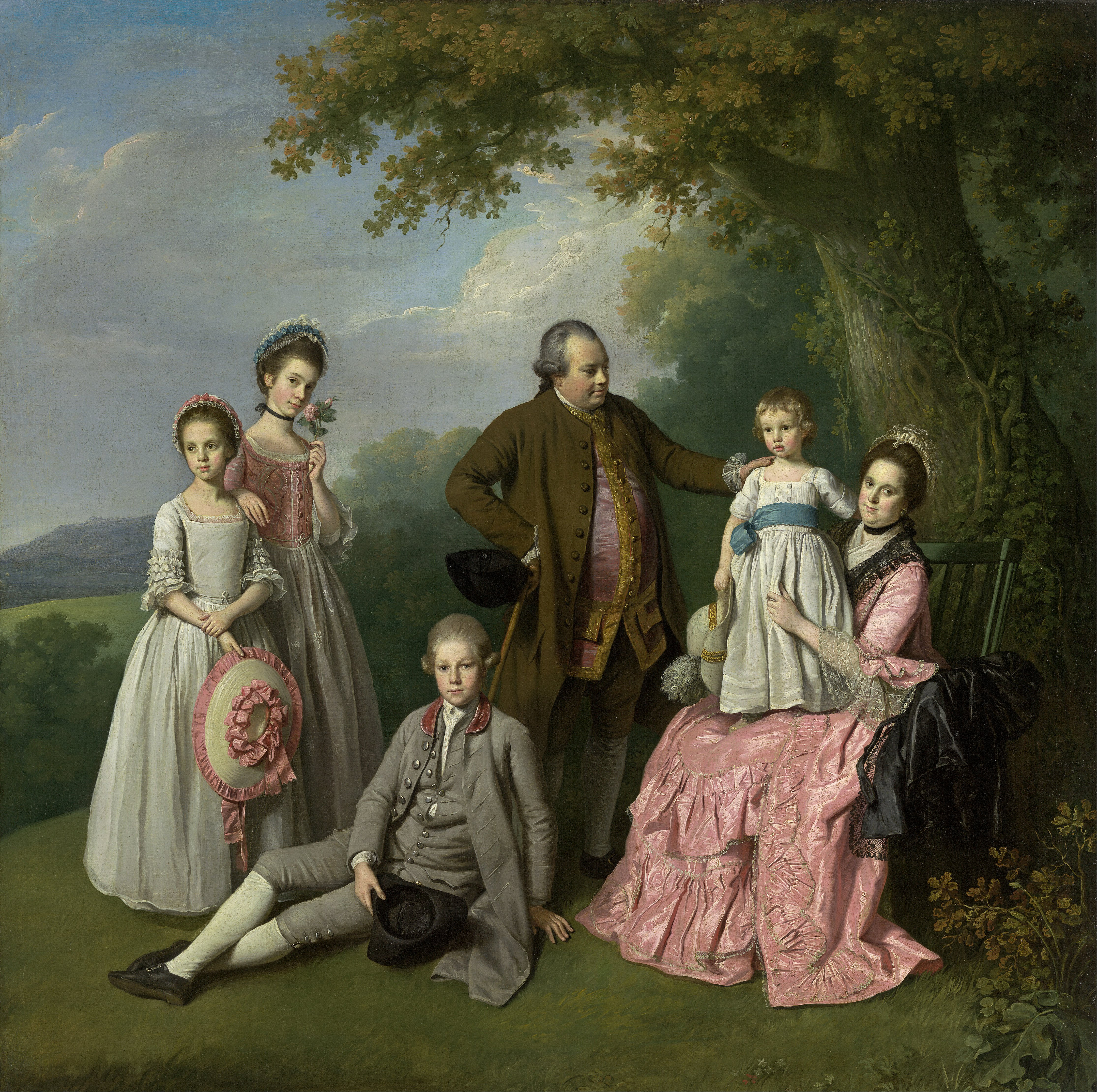 Nathaniel Dance - The Pybus family - Google Art Project