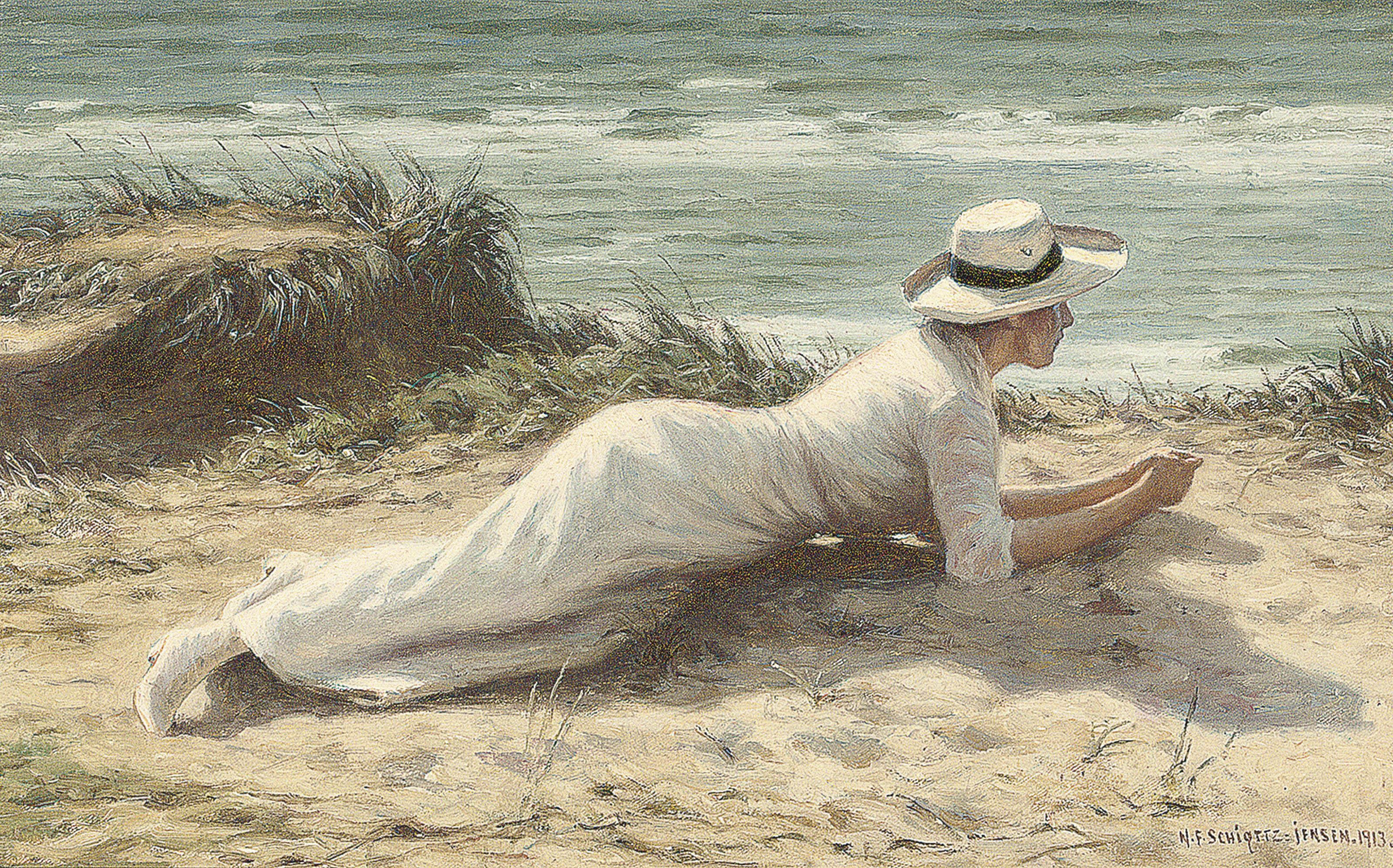Niels Frederik Schiøttz-Jensen Summer on the dunes 1913