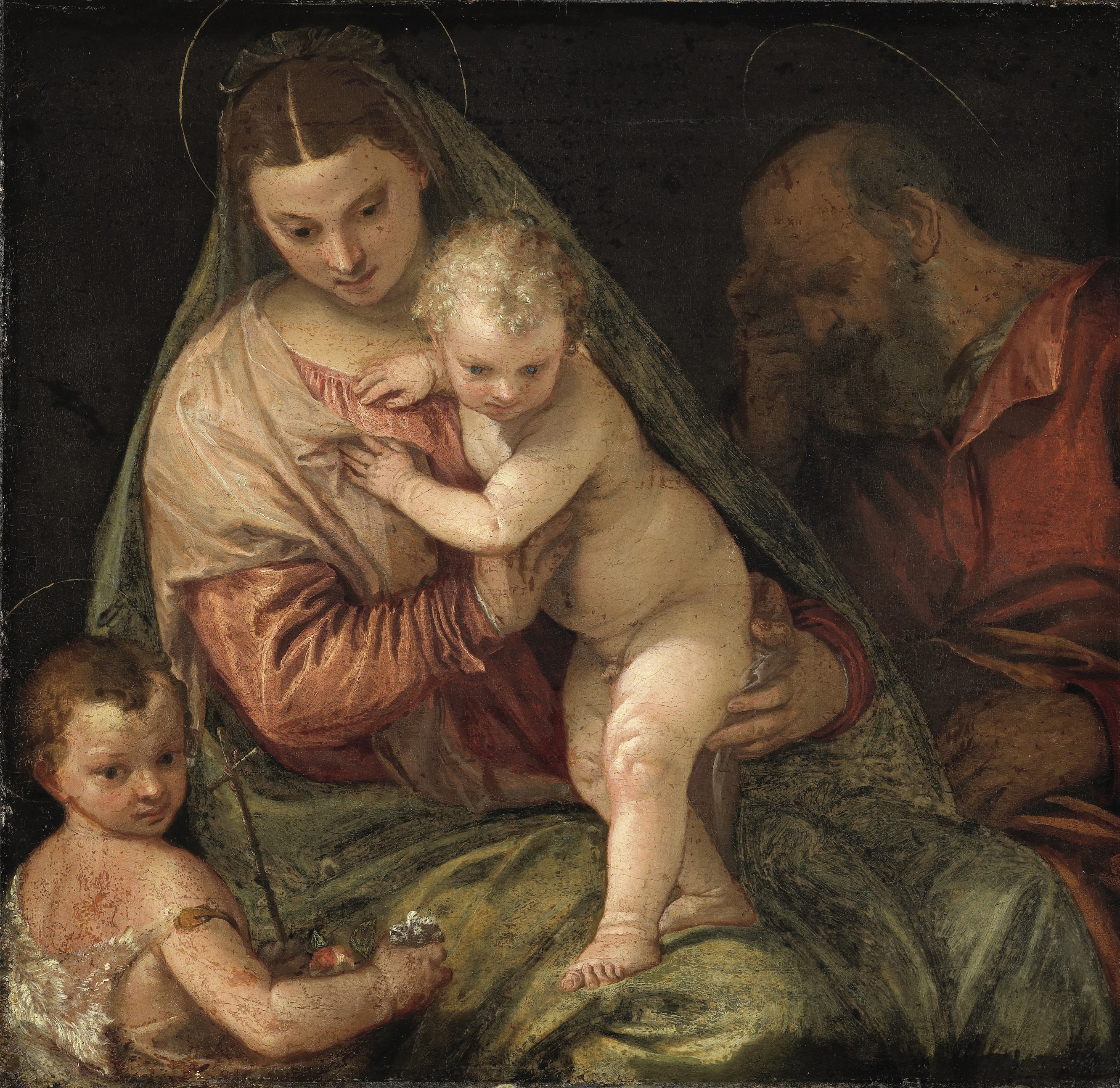 Paolo Veronese - De heilige familie met de kleine Johannes