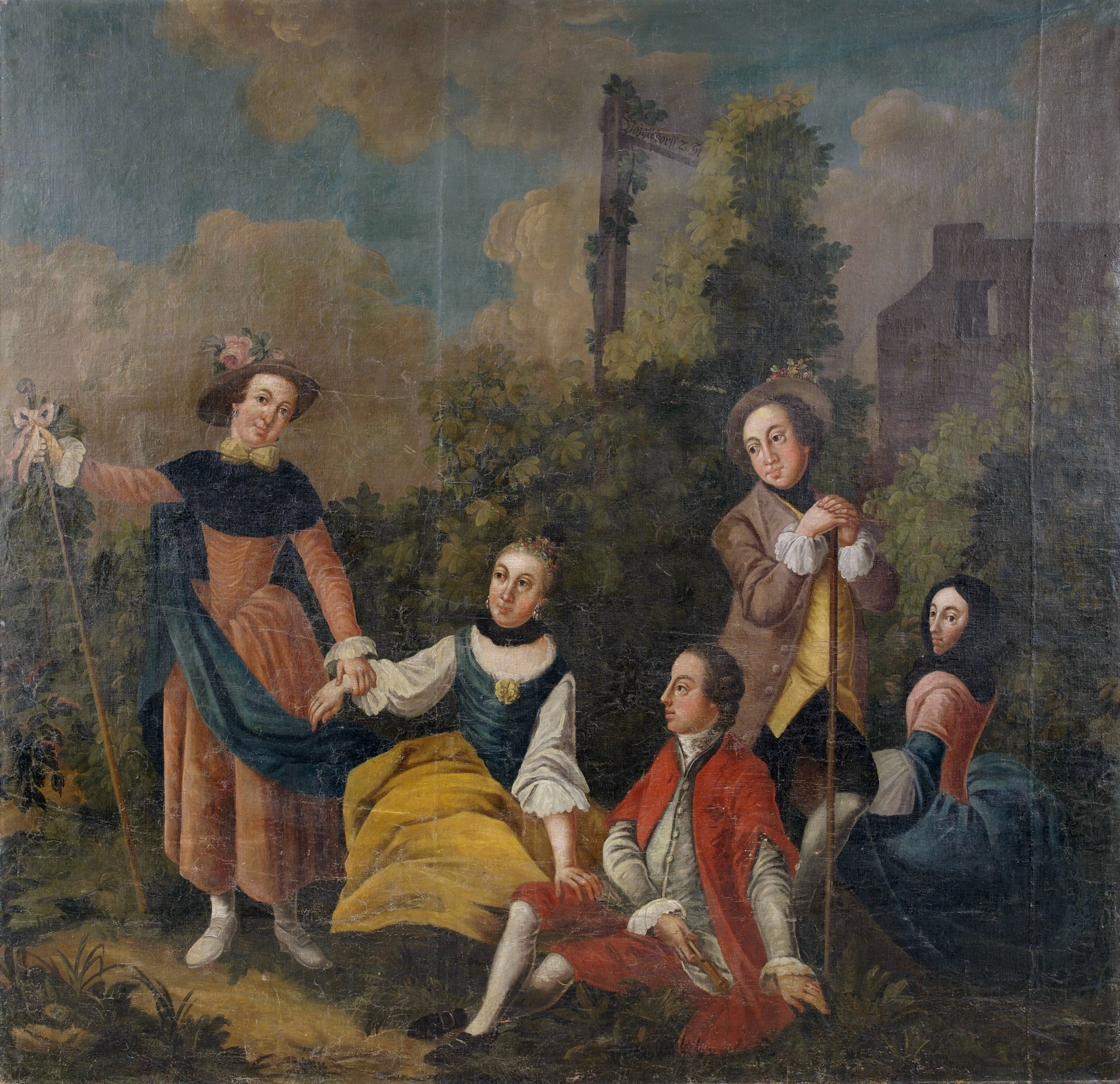 Park Gesellschaft im Park deutsch 17 Jh