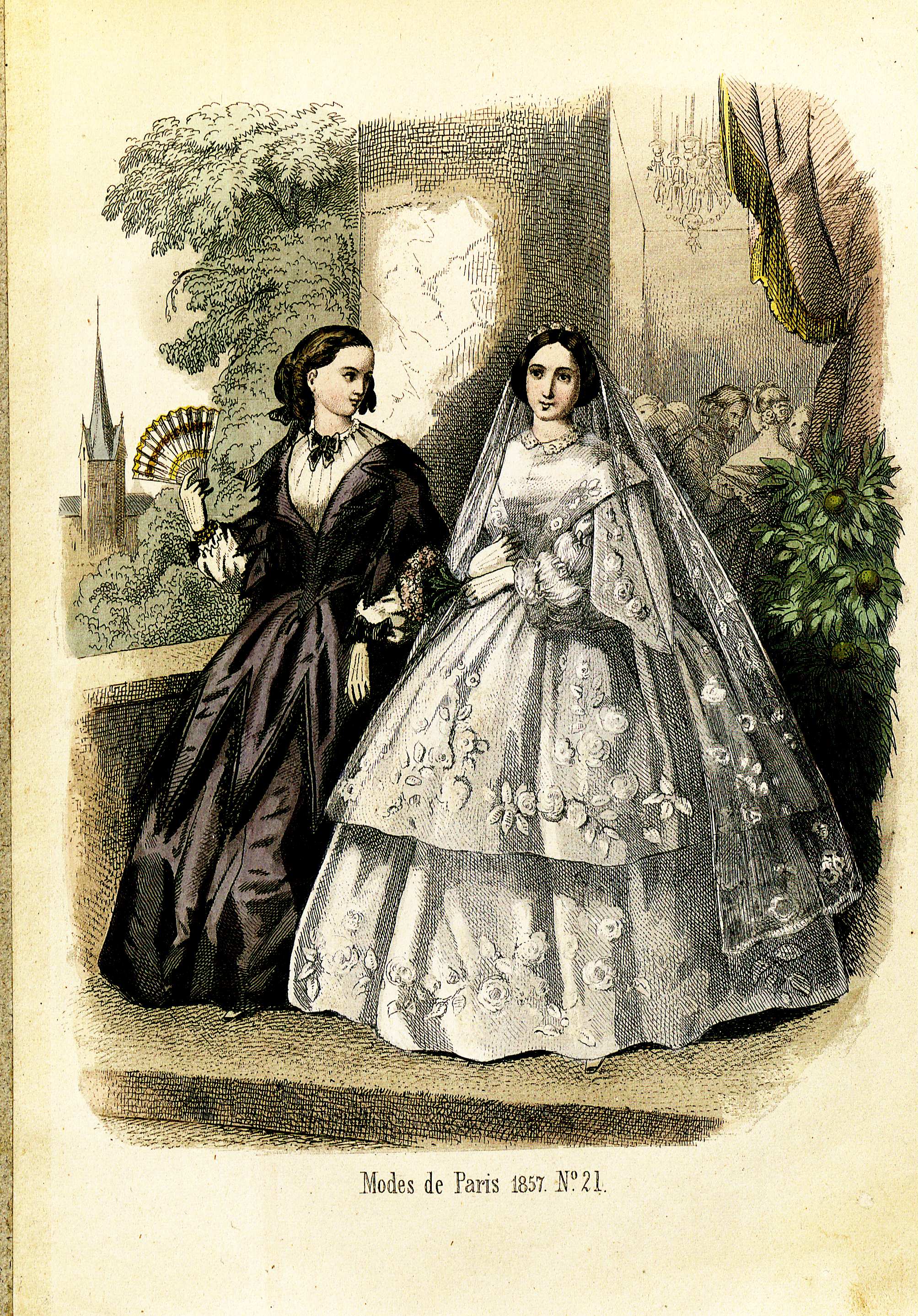 Penelope- Nyaste journal för damer 1857, illustration nr 20