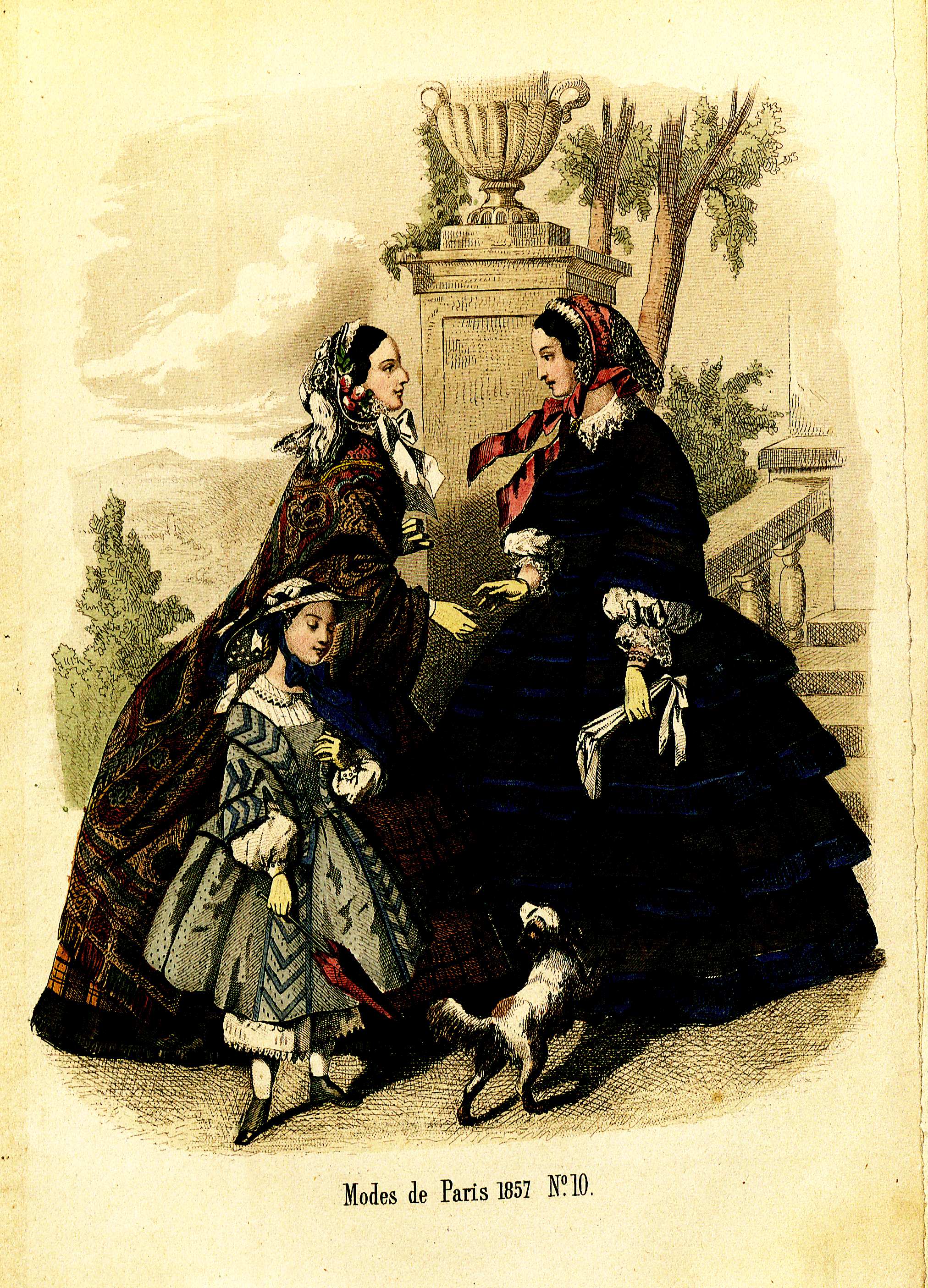 Penelope- Nyaste journal för damer 1857, illustration nr 10
