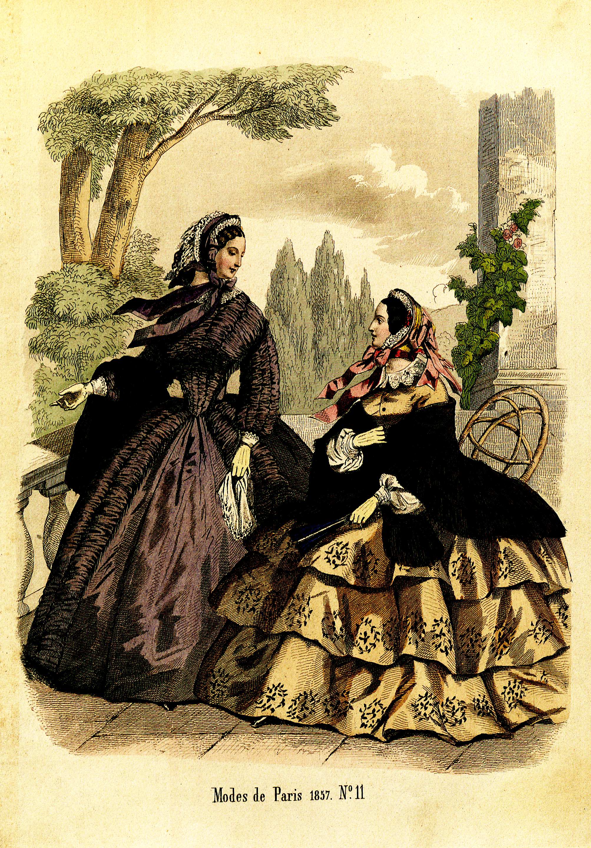 Penelope- Nyaste journal för damer 1857, illustration nr 11