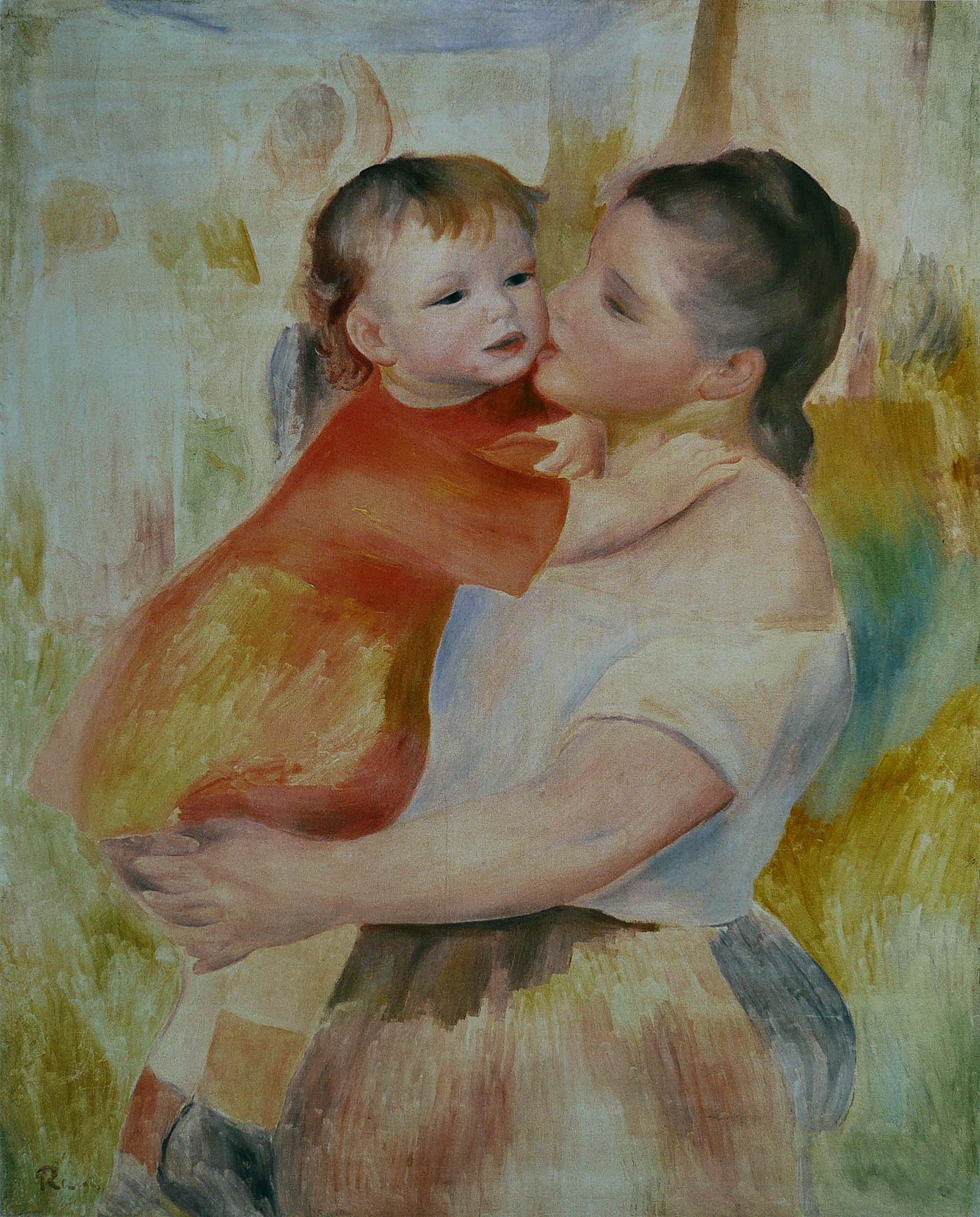 Pierre-Auguste Renoir - Lavandière à l'enfant