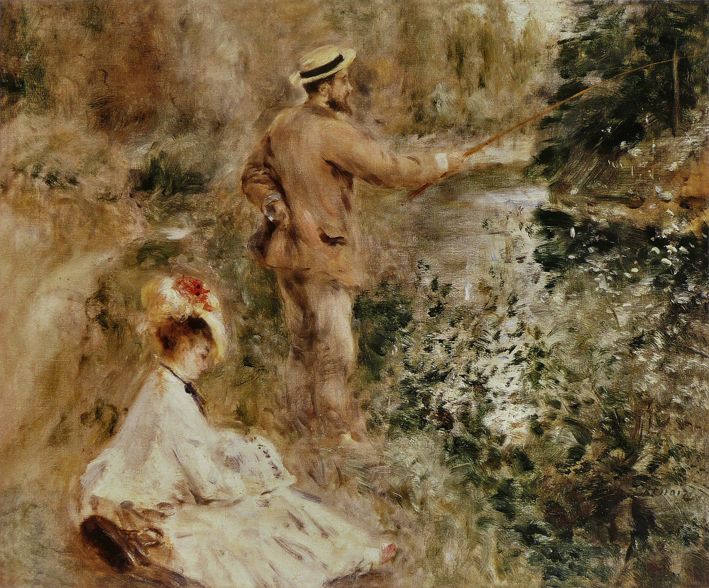 Pierre-Auguste Renoir - Le Pêcheur à la ligne