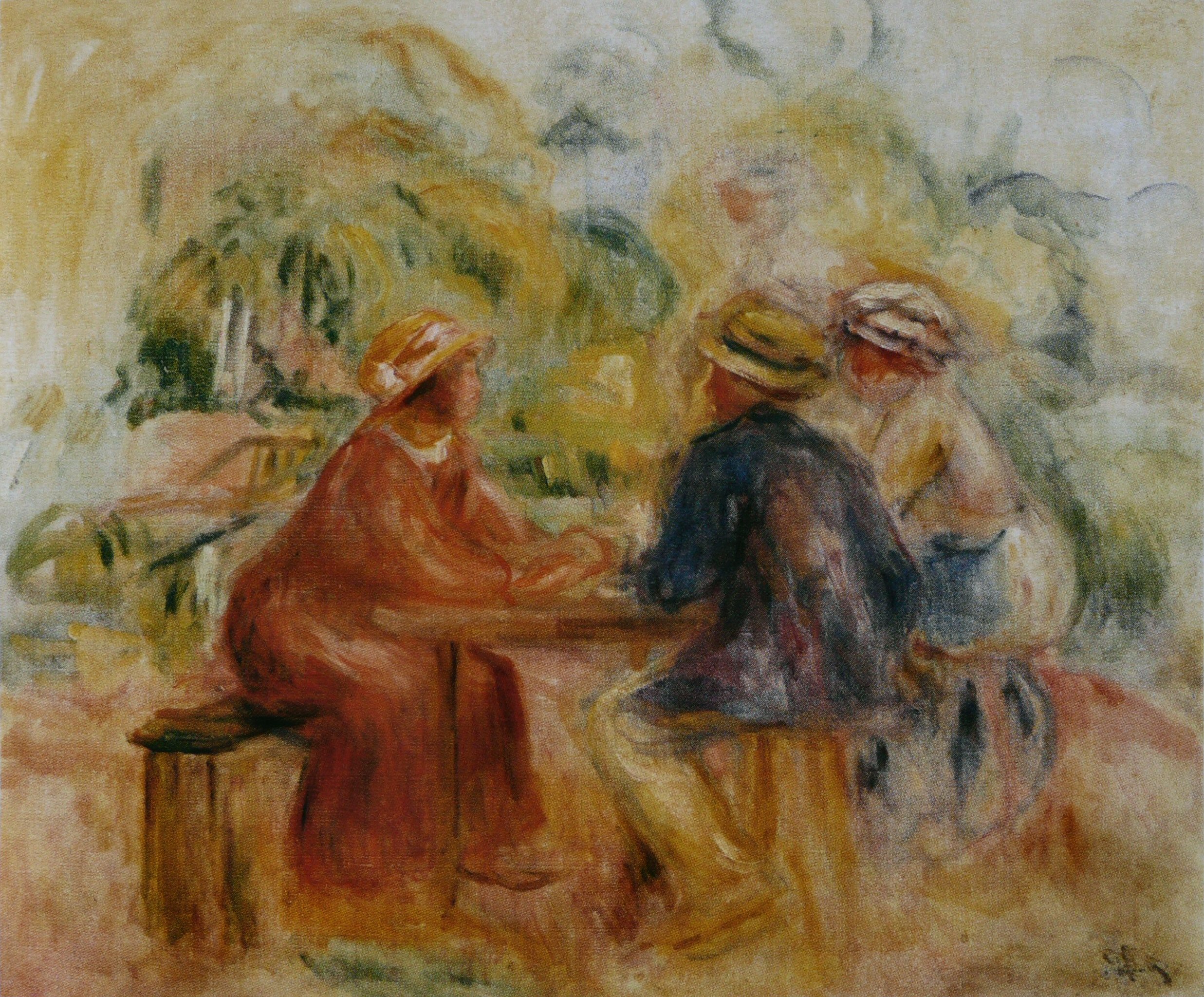 Pierre-Auguste Renoir - Réunion dans le jardin