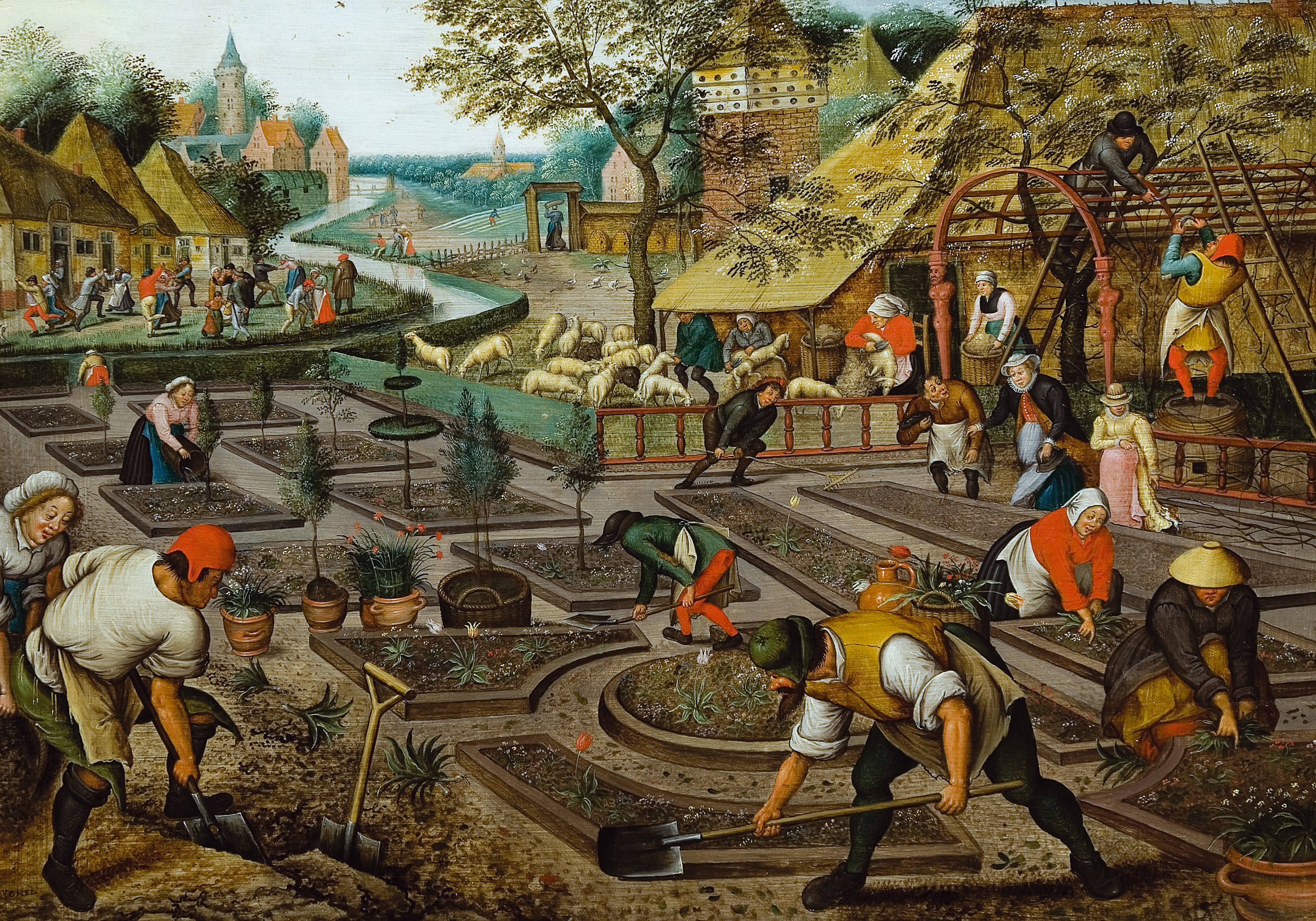 Pieter Brueghel (II) - The four seasons, spring (Bukarest)