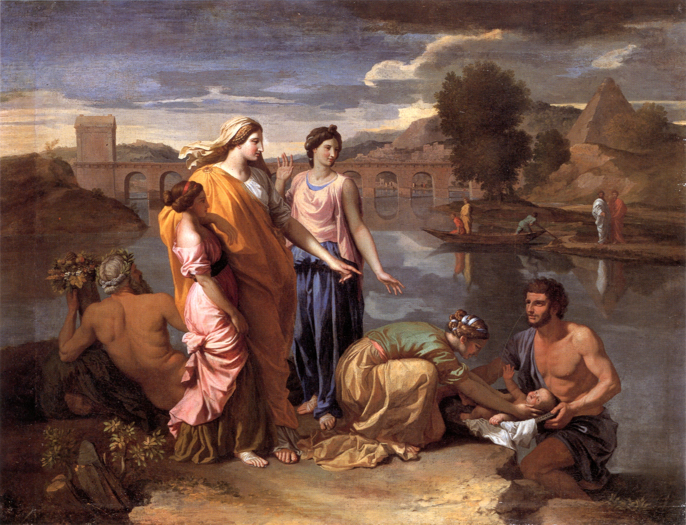 Poussin finding of moses 1638