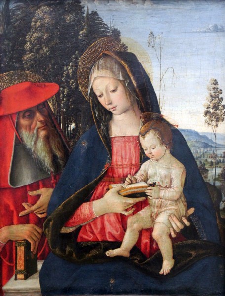 1500 Pinturicchio Maria mit dem Kind un dem hl. Hieronymus anagoria