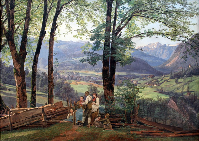 1838 Waldmüller Blick auf Ischl anagoria