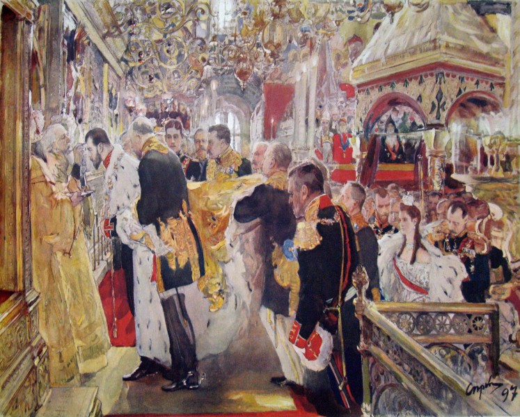 1899 Walentin Serow Kroenung Zar Nikolai II anagoria