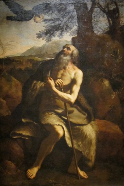 'St. Paul the Hermit Fed by the Raven', after Il Guercino, Dayton Art Institute