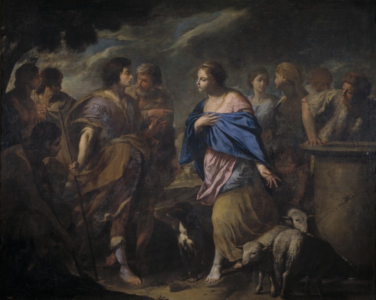 A Vaccaro Encuentro de Rebecca e Isaac Lienzo. 195 x 246 cm. Museo del Prado