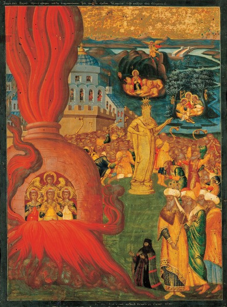 Adrianoupolitis Konstantinos - The story of Daniel and the Three Youths in the Fiery Furnace - Google Art Project