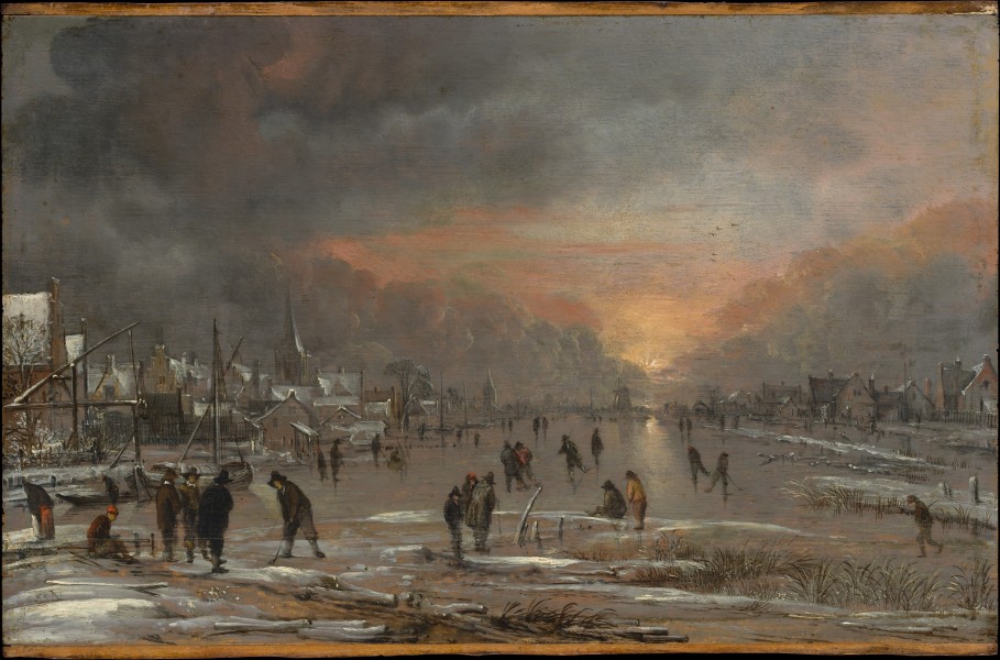 Aert van der Neer - Sports on a Frozen River - WGA16493