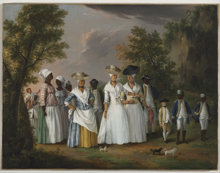 Agostino Brunias - Free Women of Color with their Children and Servants in a Landscape - Google Art Project