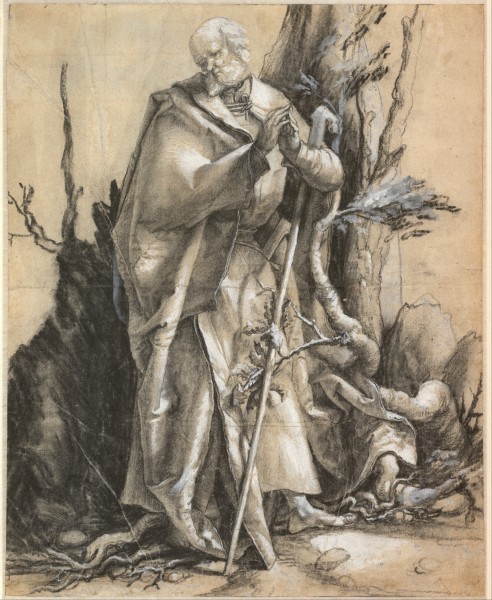 Albrecht Dürer - Bearded Saint in a Forest, c. 1516 - Google Art Project