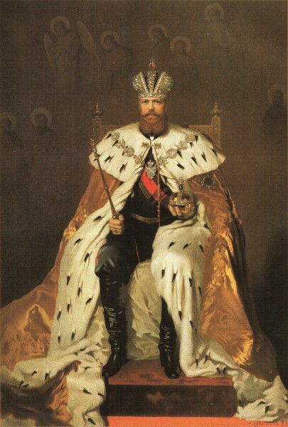 Alexander III of Russia's coronation album 04 (Alexander III by A.Sokolov)