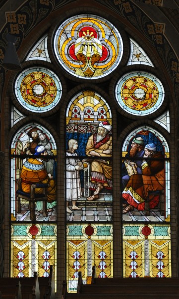 Altenburg Brüderkirche Fenster Empore Nord 12jähriger Jesus