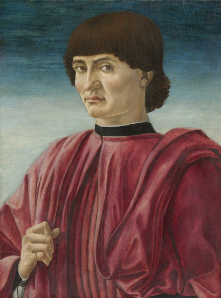 Andrea del castagno, ritratto maschile, washington