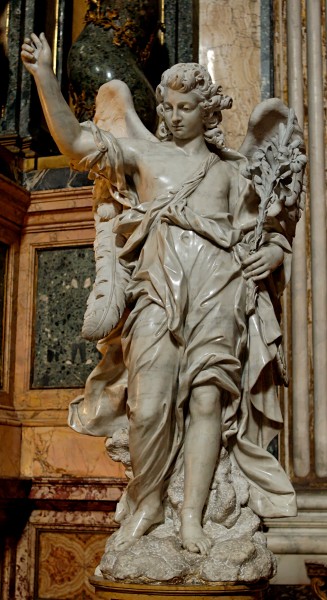 Angel altar Aloysius Gonzaga Sant Ignazio