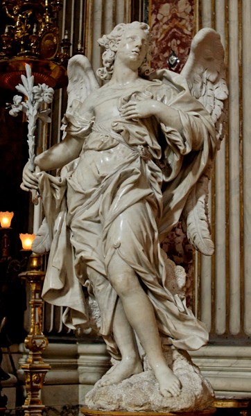 Angel altar Aloysius Gonzaga Sant Ignazio n2