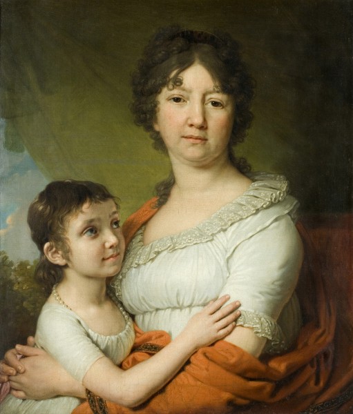 Anna Labzina with ward Sofia by Borovikovsky