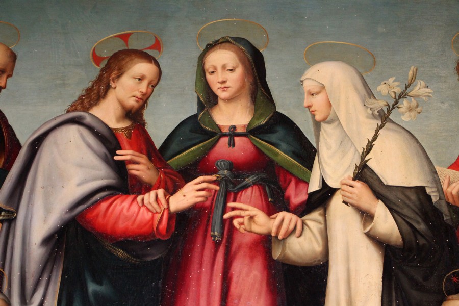 Antonio del ceraiolo, santa caterina da siena e santi, 1515-20 ca. 02
