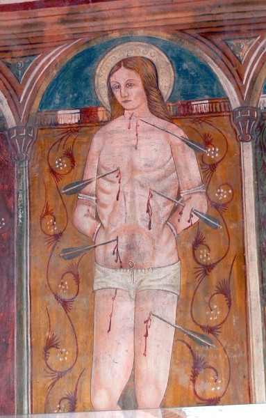 Assisi San Damiano - Fresko Sebastian