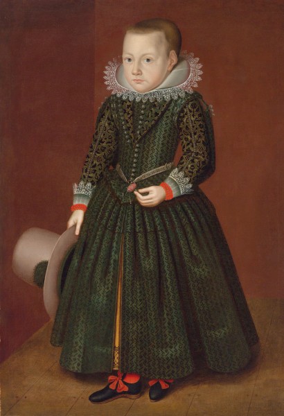 Attributed to Wybrand de Geest Portrait of a Standing Boy