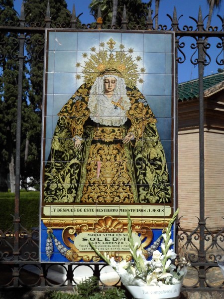 Azulejo de la Virgen de la Soledad