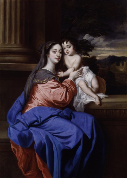 Barbara Palmer (née Villiers), Duchess of Cleveland with her son, Charles Fitzroy, as Madonna and Child by Sir Peter Lely (2)