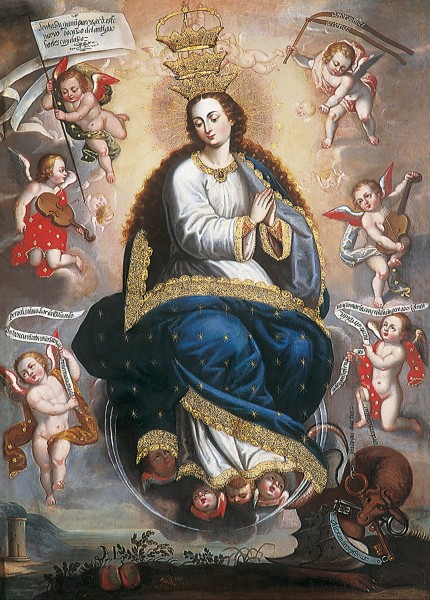 Basilio Santa Cruz - Immaculate Virgin Victorious over the Serpent of Heresy