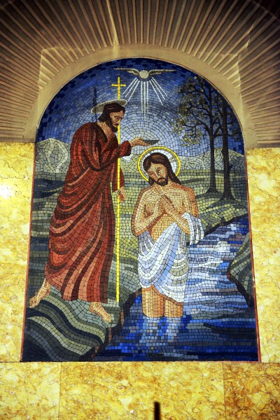 Beetebuerg Mosaik mam Deeferjang iwwer dem Dafsteen