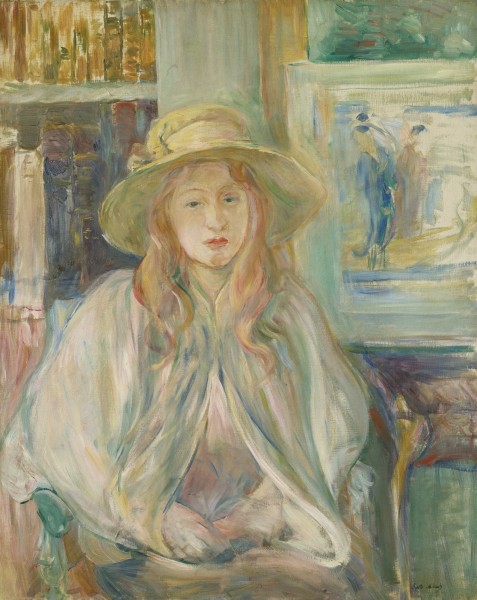 Berthe Morisot - Fillette au chapeau de paille