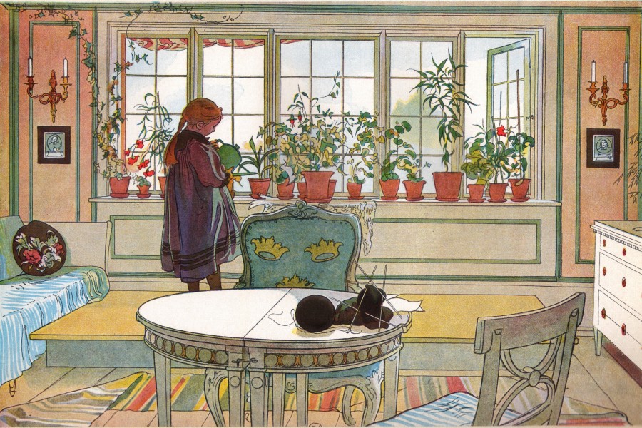 Blomsterfönstret av Carl Larsson 1894