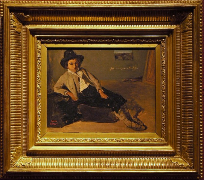 Camille Corot Jeune italien assis