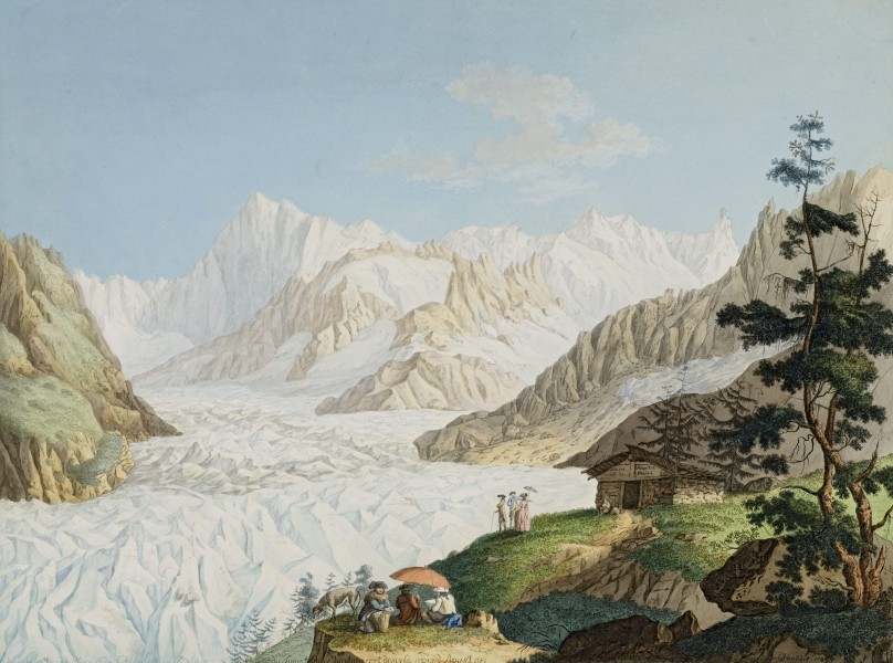 Carl Ludwig Hackert - Vue de la Mer de Glace (1781)