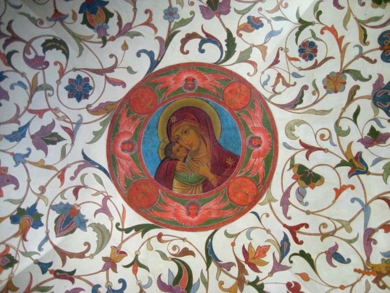 Ceiling of Lower church of Saint Basil's Cathedral