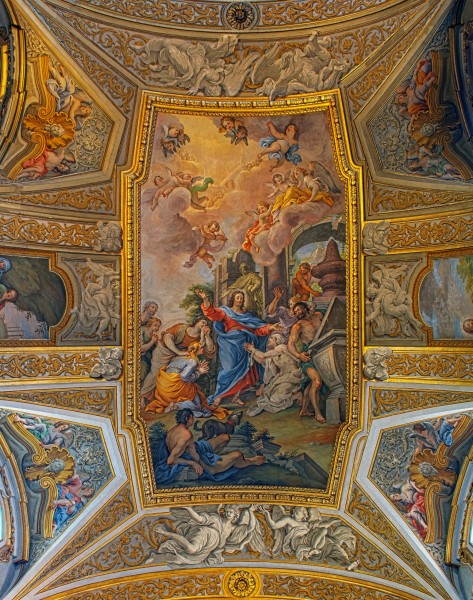 Ceiling of Santa Maria Maddalena (Rome) HDR