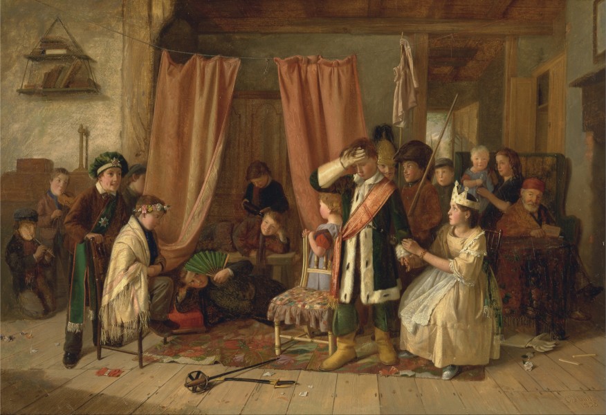 Charles Hunt - Children acting the 'Play Scene' from 