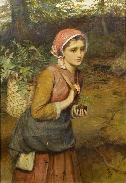 Charles Sillem Lidderdale The fern gatherer 1877